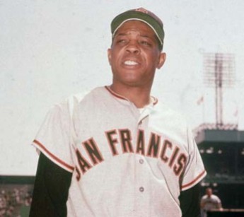 Circa 1958, American baseball player Willie Mays #24 of the San Francisco Giants poses in uniform in a stadium. (Photo by Archive Photos/Getty Images)